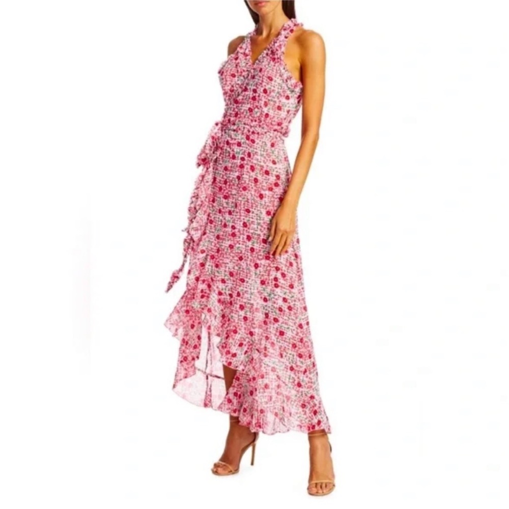 Poupette St. Barth Pink Floral Maxi Dress